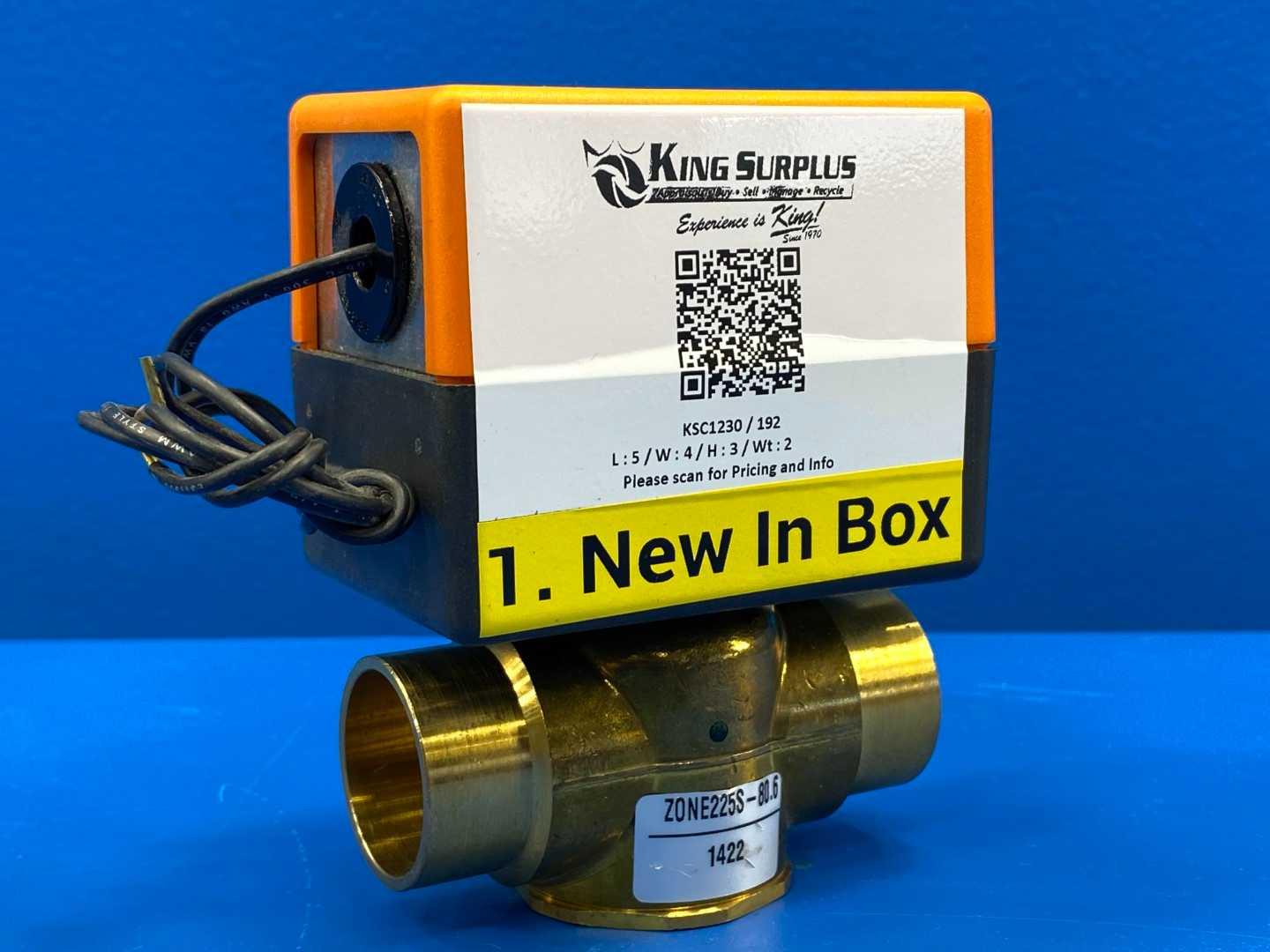Belimo ZONE225S-80+ZONE24NC Electronic Zone Valve Actuator Spring Return- Normally Closed 24VAC, 7VA