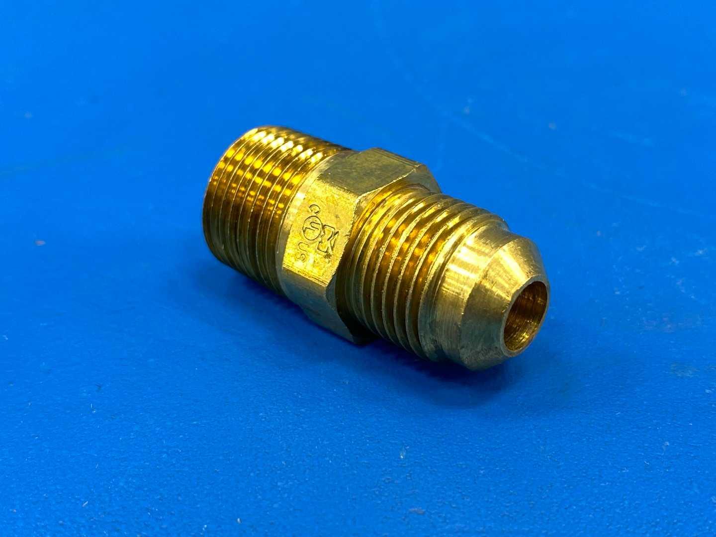 Mueller Refrigeration A 14026 Fusible Connector Half Union 3/8" Flare x 3/8" MPT