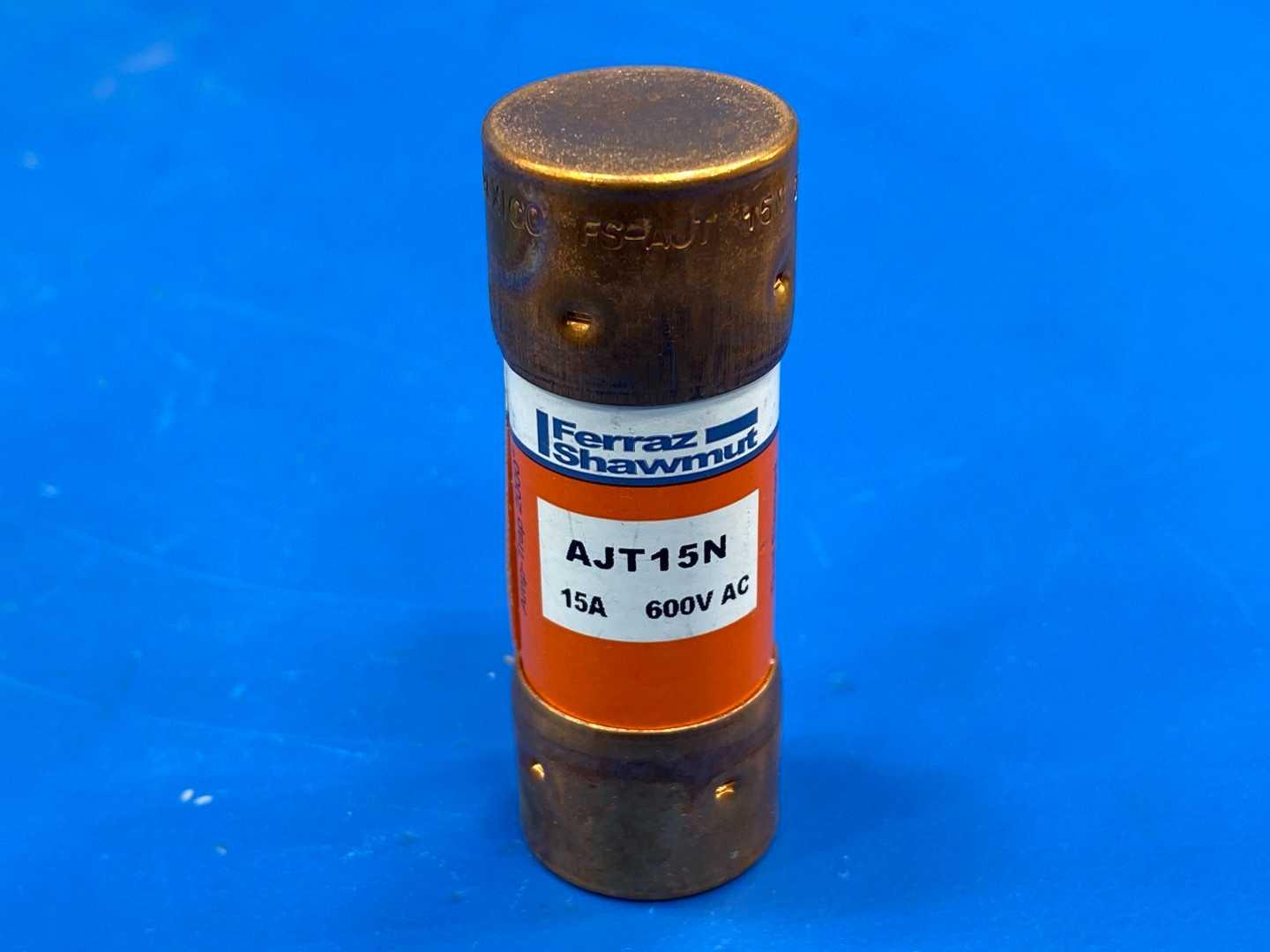 15 Amp Class J Time Delay Fuse 600V Mersen Amp-Trap 2000 AJT-15N