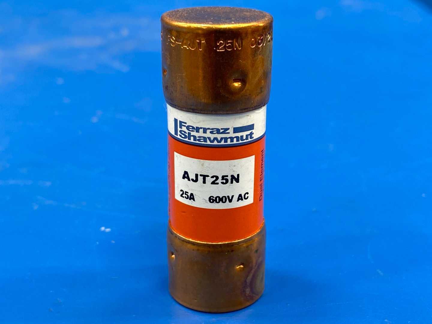 25 Amp Class J Time Delay Fuse 600V Mersen Amp-Trap 2000 AJT-25N