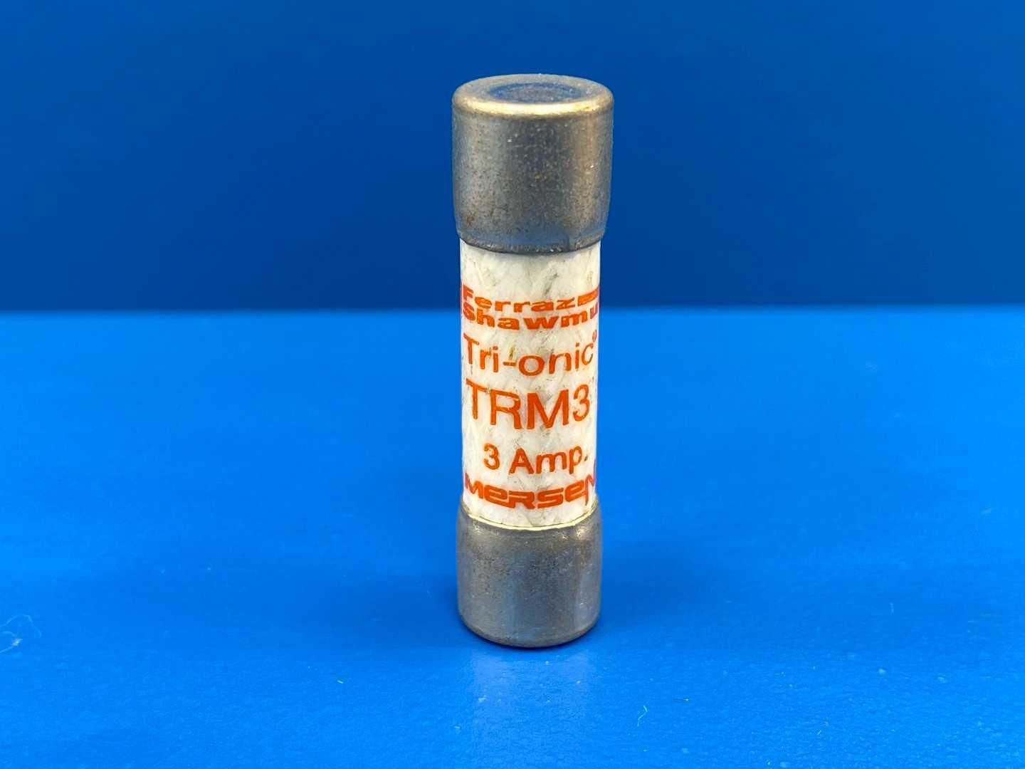 3 Amp Time Delay Midget Fuse 250V Mersen Tri-Onic TRM-3