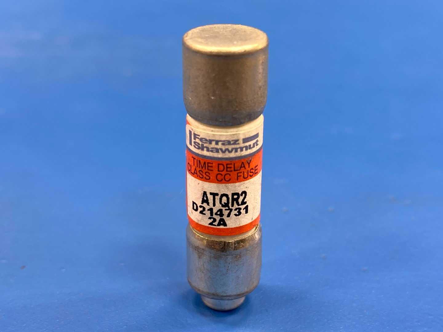 2 Amp Class CC Time Delay Fuse 600V Mersen Amp-Trap 2000 ATQR-2