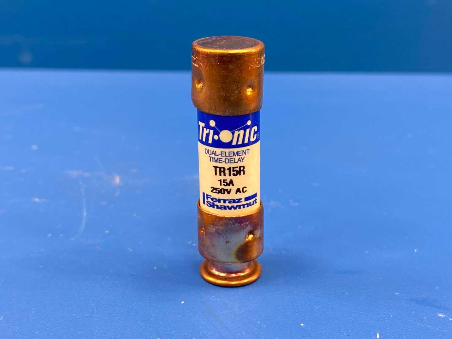 15 Amp Class RK5 Time Delay Fuse 250V Mersen Tri-Onic TR-15R