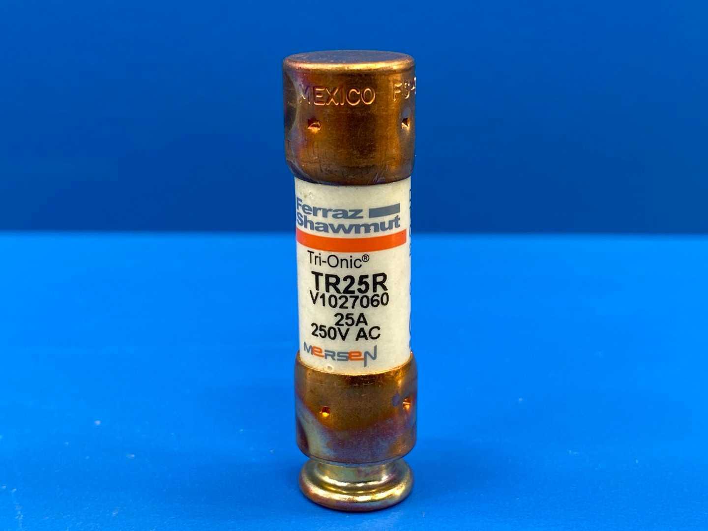 25 Amp Class RK5 Time Delay Fuse 250V Mersen Tri-Onic TR-25R