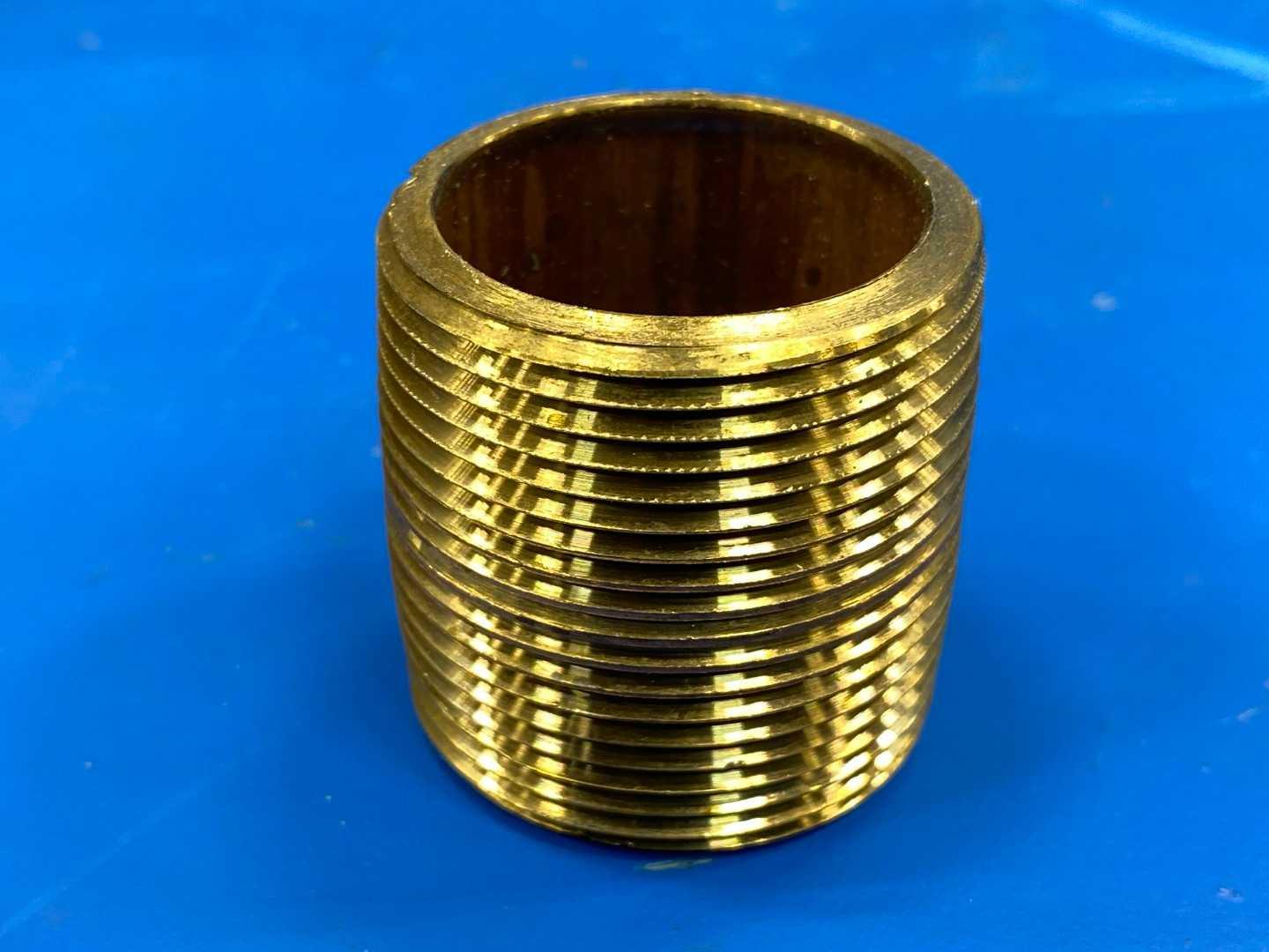 Southland Sch.40, Red Brass Nipple, 1-1/4" x CLS