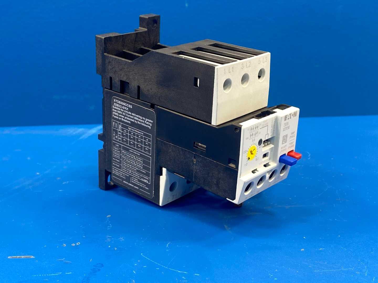 Eaton XTOE005CCSS ZEB32-5/KK XTOE Electronic Overload Contactor 1-5 Amps