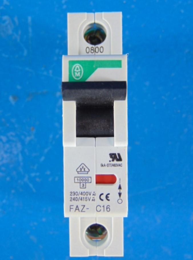 Moeller FAZC-16 FAZ-C16/2-NA BREAKER 16A 2 POLE FAZ-C16 NEW appears unused no box