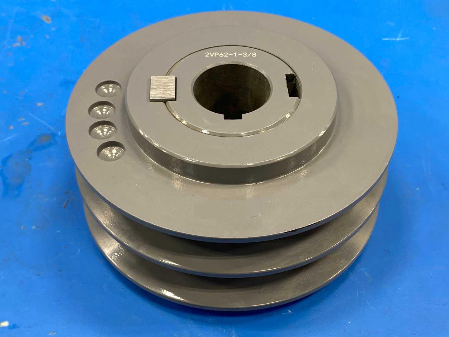 Finished Bore 2VP62-1 Cast Iron Sheave, 3/8" with Key