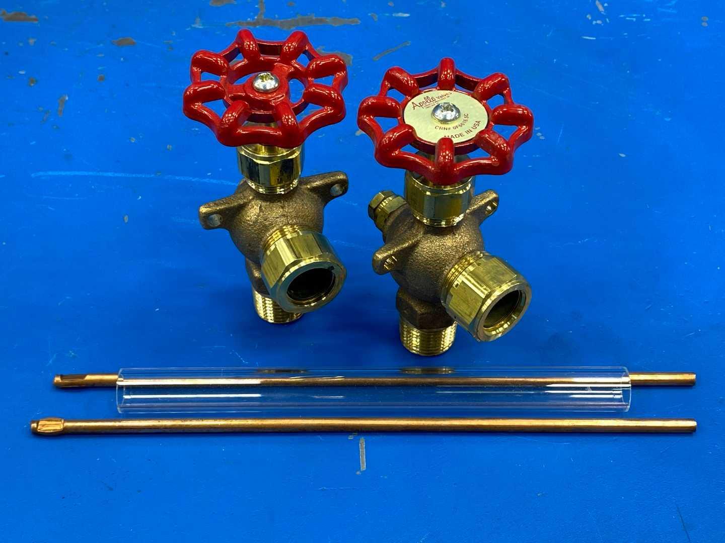 Apollo 20-204-10 Valves , 1/2" Water Gauge, Rough Brass 6"-7/8"