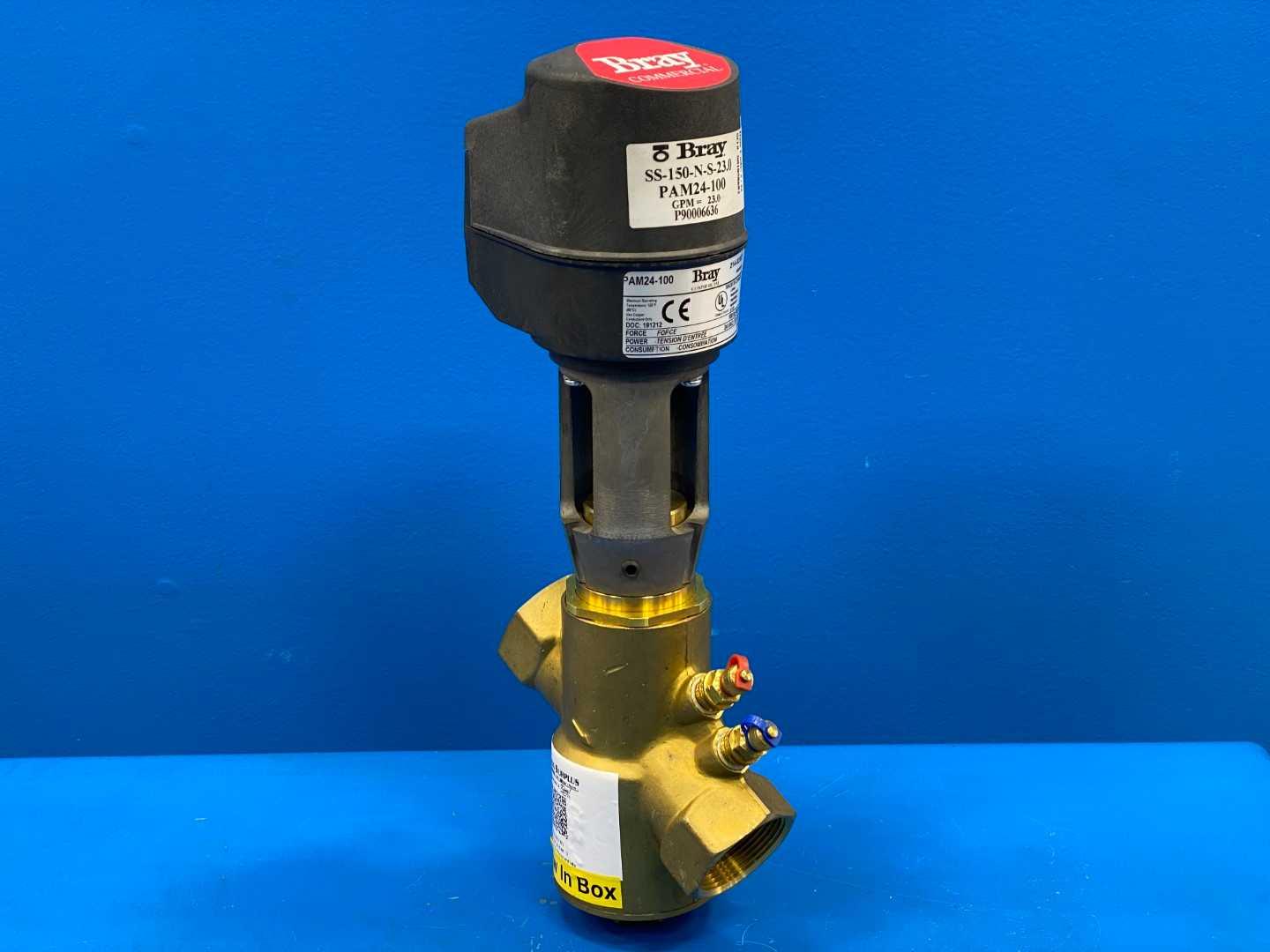 Bray Commercial SS-150-N-S-23.0/PAM24-100 Pressure Independent Control Valve 23.0GPM 100LB (450N) Force, 24VAC/30VDC 6VA