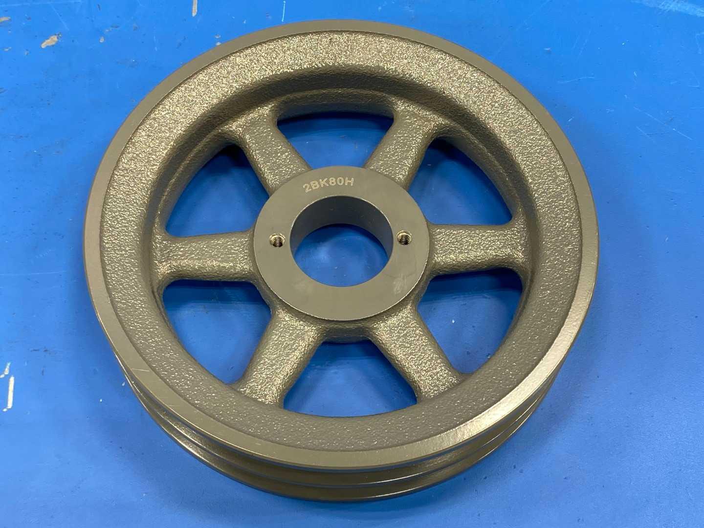 TB Wood's 2BK80H Pulley double-groove (Two Groove) H Series Bushing 7.75" OD