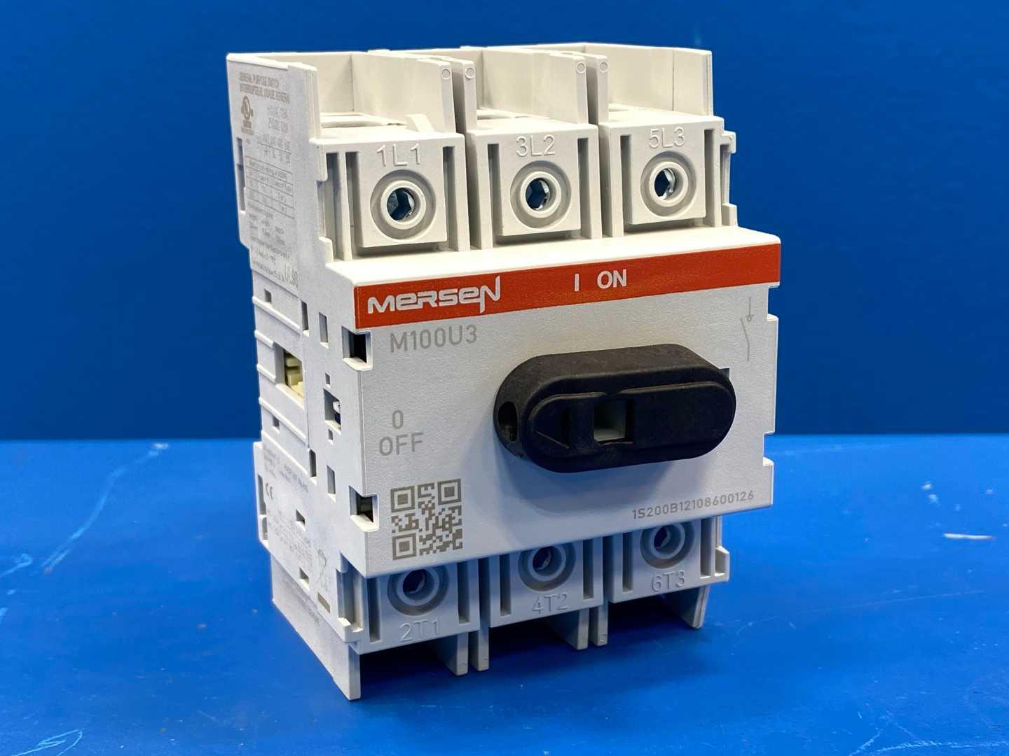 Mersen M100U3 100 Amp Non-Fusible Disconnect Switch General Purpose 600VAC 3-Phase