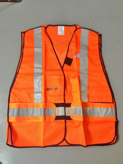 BNSF 8225-BT NEW in BOX Railway Safety Vest XXL (Big & Tall )