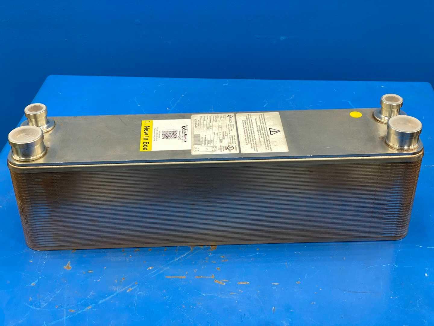 Brazed Plate Heat Exchanger 58 Plate 653 PSI Refrigerant R410A R404A R134a Onda S82 H-58 316L Stainless Steel HVAC Refrigeration Evaporator Condenser