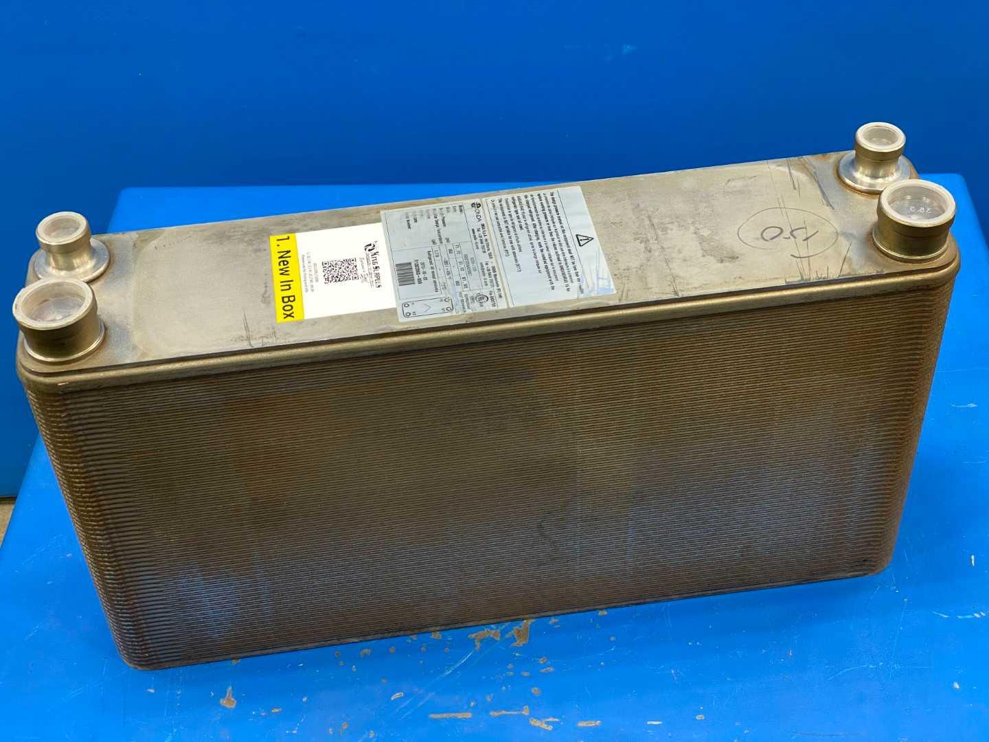 Brazed Plate Heat Exchanger 120 Plate 653 PSI Refrigerant R410A R404A R134a Onda S82 H-120 316L Stainless Steel HVAC Refrigeration Evaporator Condenser