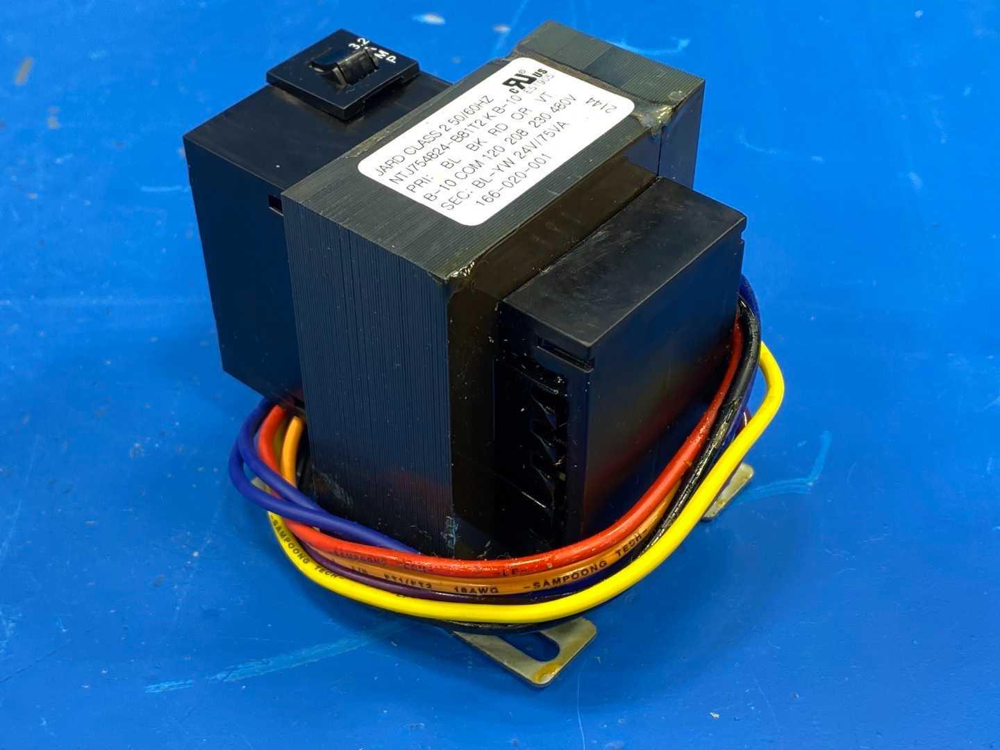 120/208/230/480V to 24V 75 VA Single-Phase Class 2 Control Transformer Jard NTJ754824-B81T2