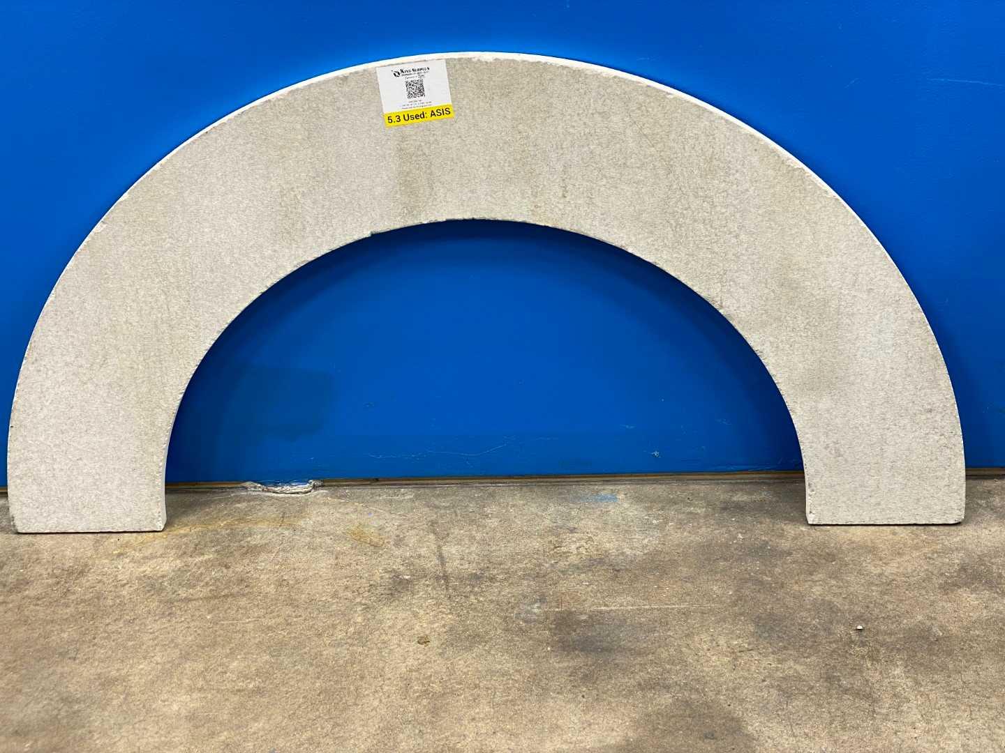 Inductotherm B-13630PT4 Furnace Semi Circle Refractory Dishes Insulating DWG 12