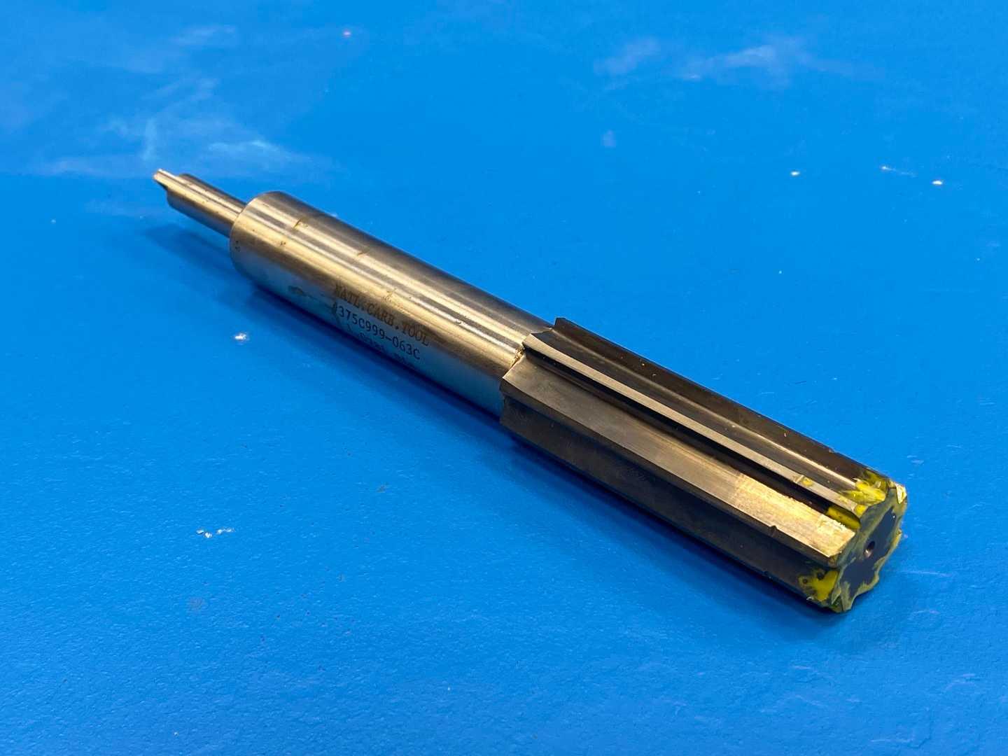 Carbide-Tipped Shell Reamer 1.0781" x 6-1/2" Used, National Carbide Tool 375C999-063C