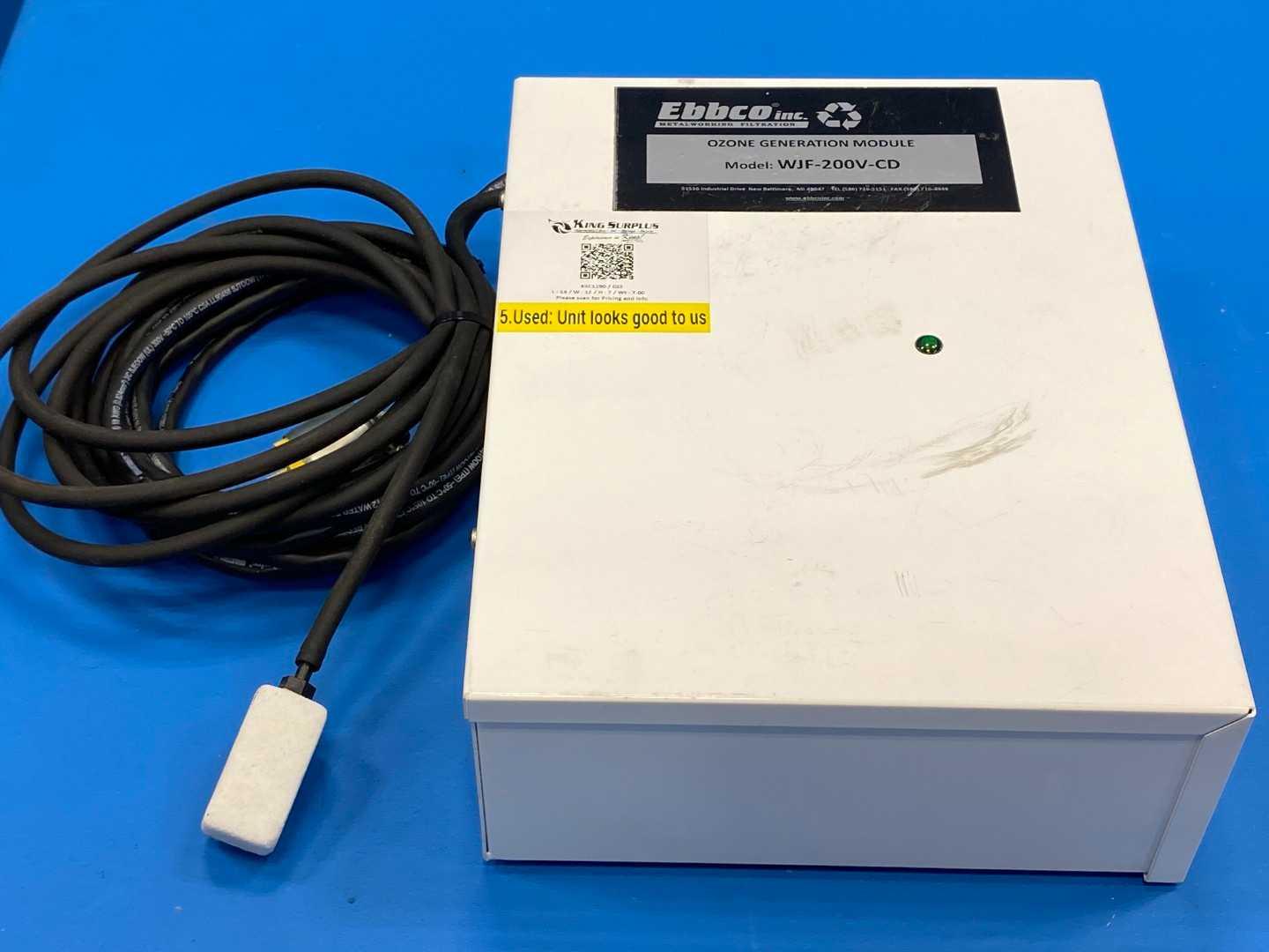 Ebbco Inc. WJF-200V-CD . Ozone Generation Module for WJF-RO-03-T Reverse Osmosis System