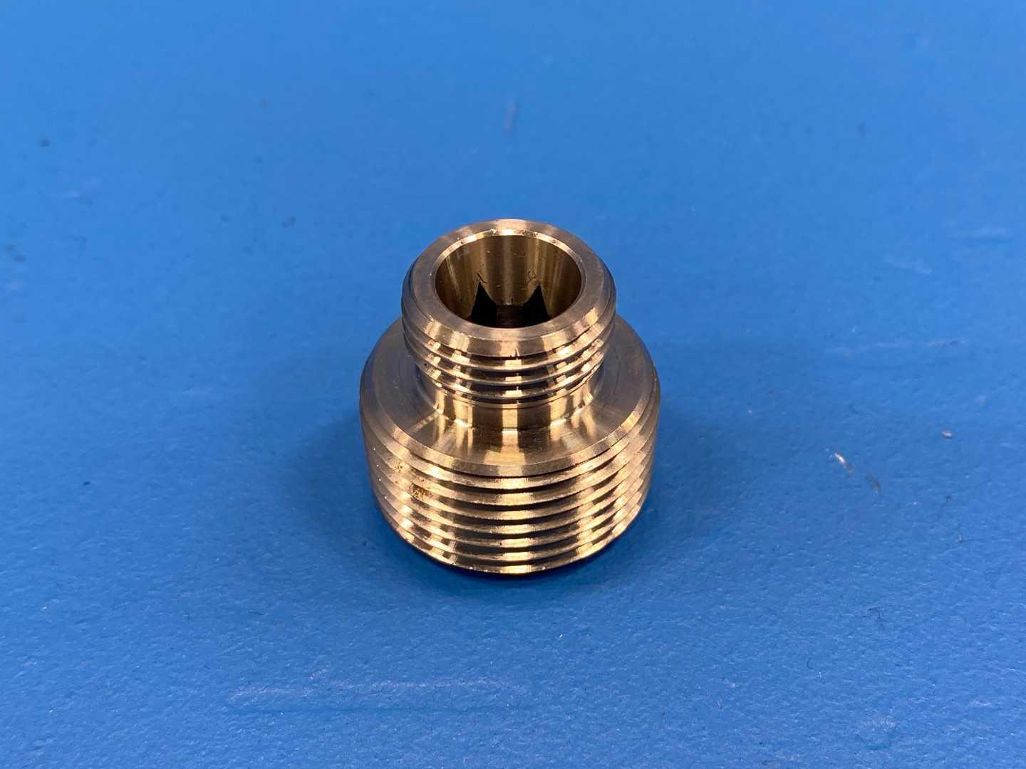 ifm U40085 Plug, ADPT EO2 3/4 NPT 304 SS