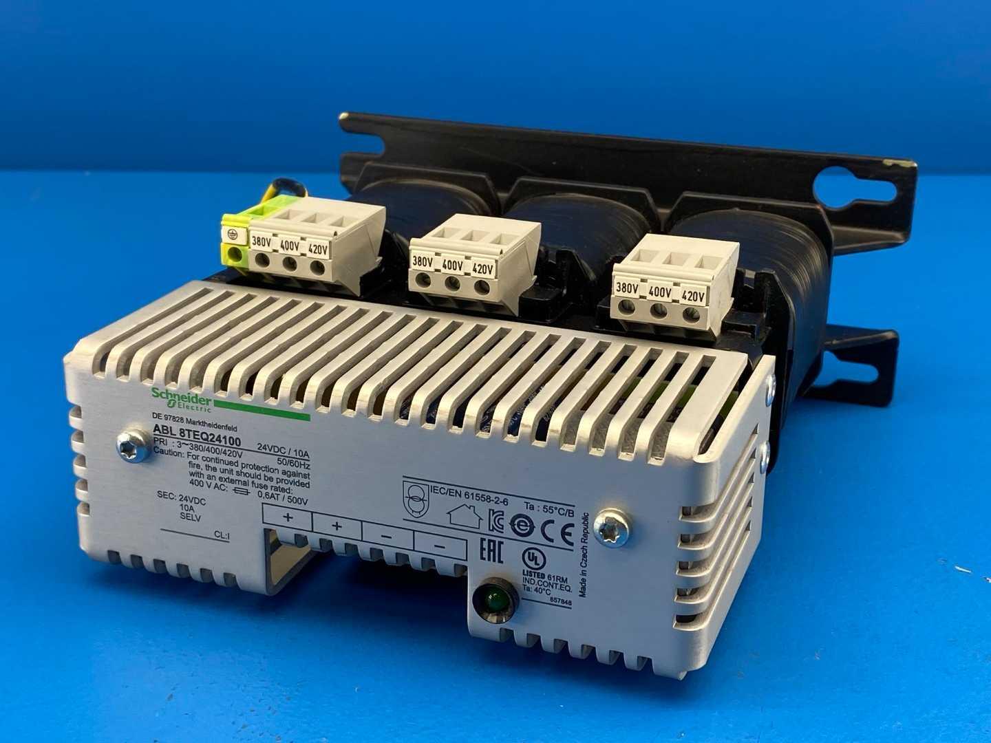 Schneider Electric ABL8TEQ24100 3-Phase Rectified Power Supply 380/400/420VAC 24VDC