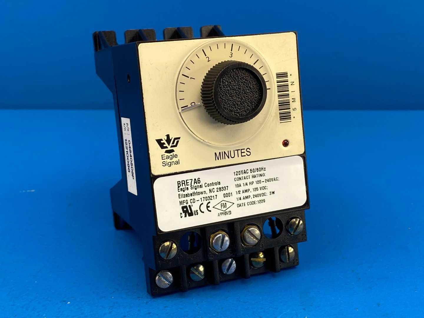 Danaher BRE7A6 Eagle Signal Reset Timer 5 min 10A 120-240VAC