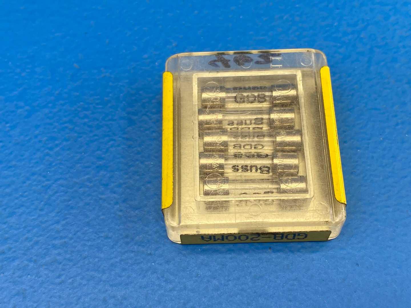 200 mA Time Delay Glass Tube Fuse 250V Bussmann GBD-200MA