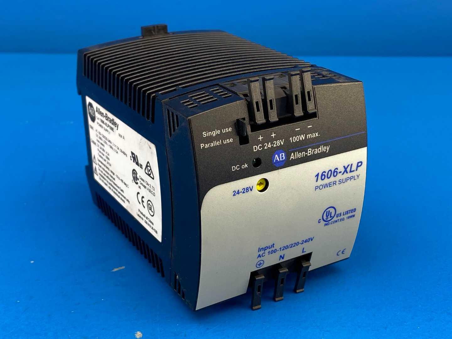 Allen-Bradley 1606-XLP100E DC Power Supply 100 Watts Output: DC 24V; 4.2A, Input: AC 100-120/220-240V