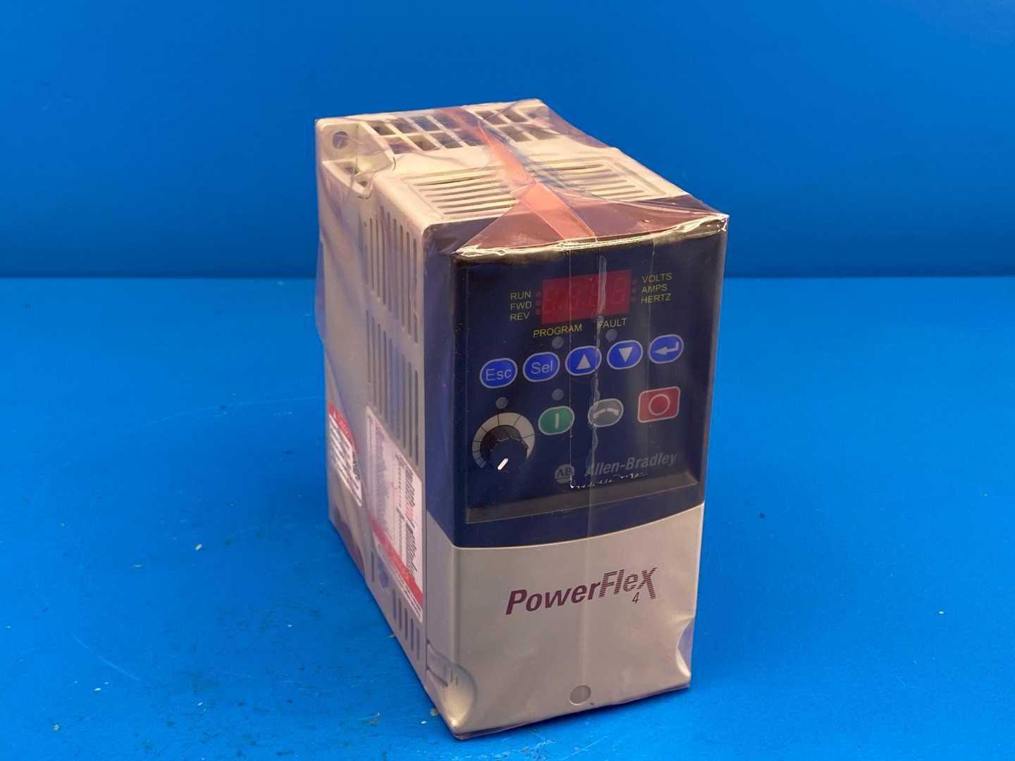 Allen-Bradley 22A-V1P5N104 PowerFlex 4 Variable Frequency Drive (VFD) , 0.25HP, 1.5A, 120V, Single-Phase AC Input