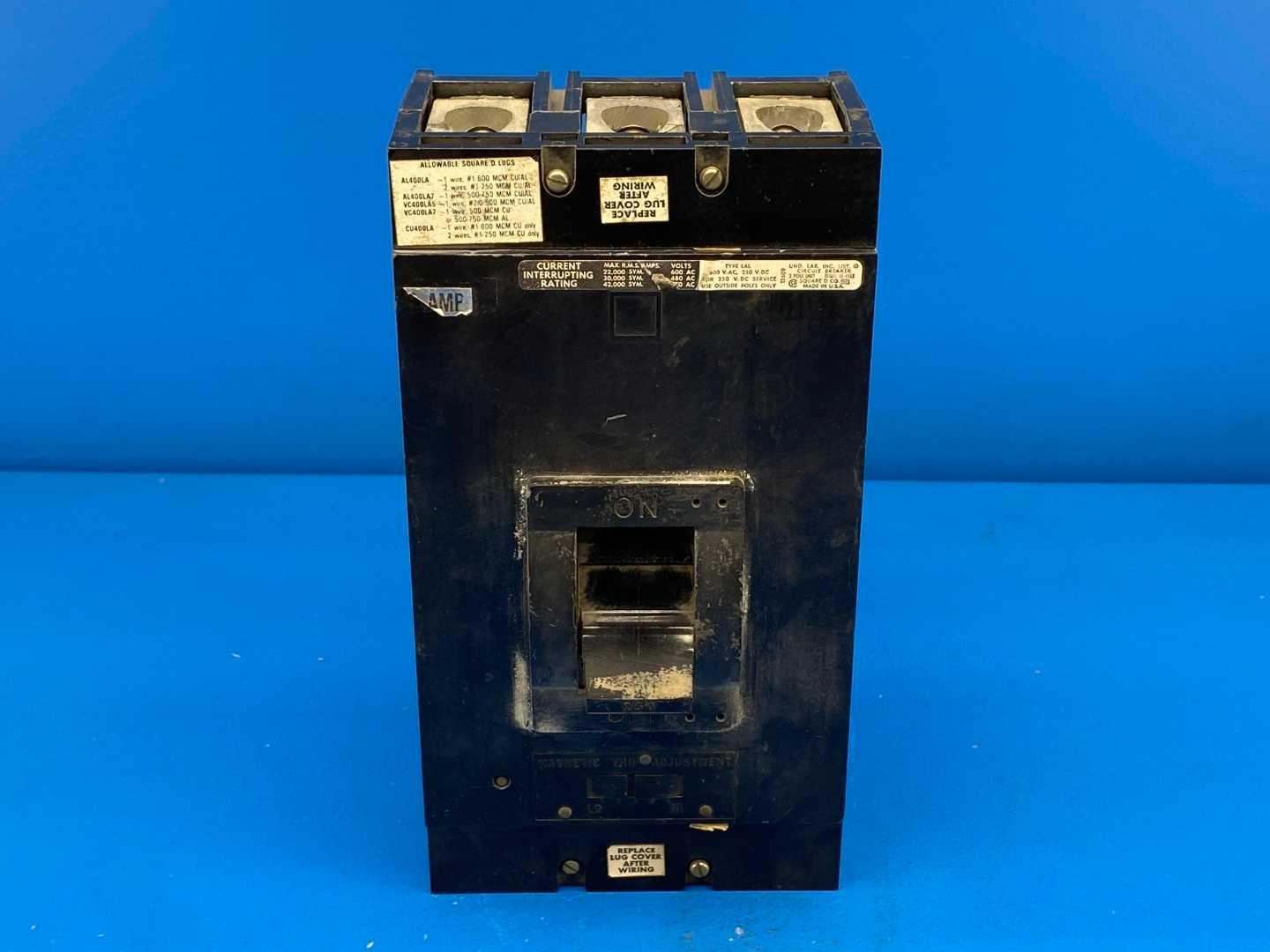 Square D LAL36250 250 Amp Circuit Breaker 600V 3-Pole