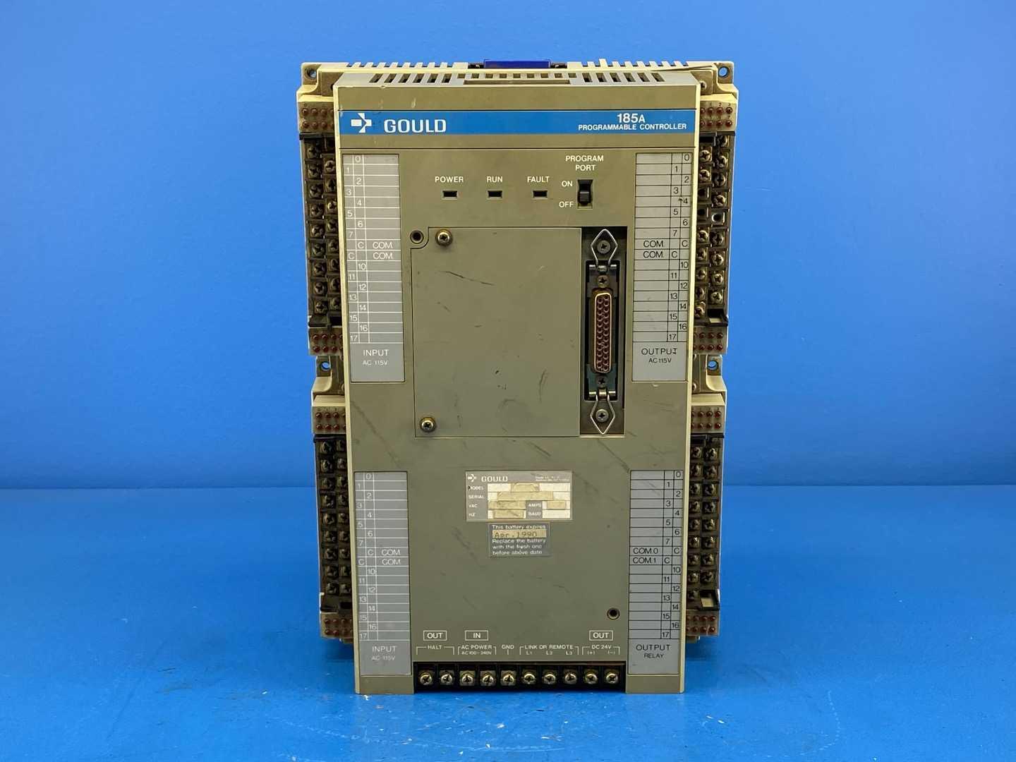 Gould PC0185A / PC0185 185A, Programmable Controller PLC 115V AC I/O 100-240V AC Supply