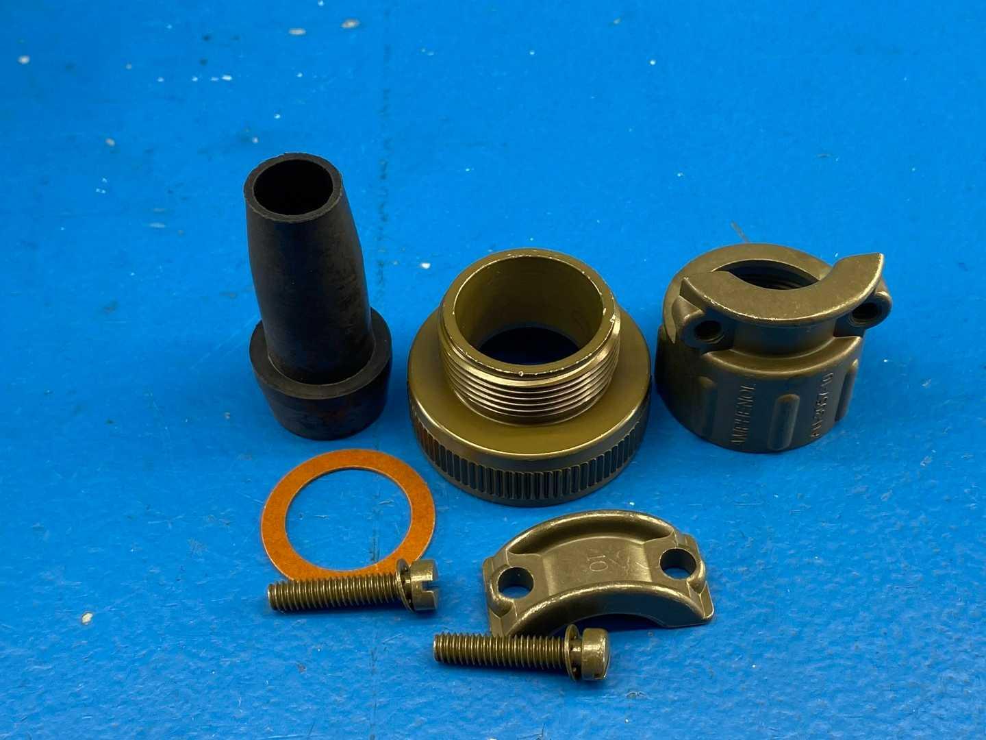 Amphenol Industrial 97-67-22-10 (Mfg P/N: U10-825923-222) Water Resistant Cable Clamp Adapter, Shell Size 20/22, Aluminum Alloy