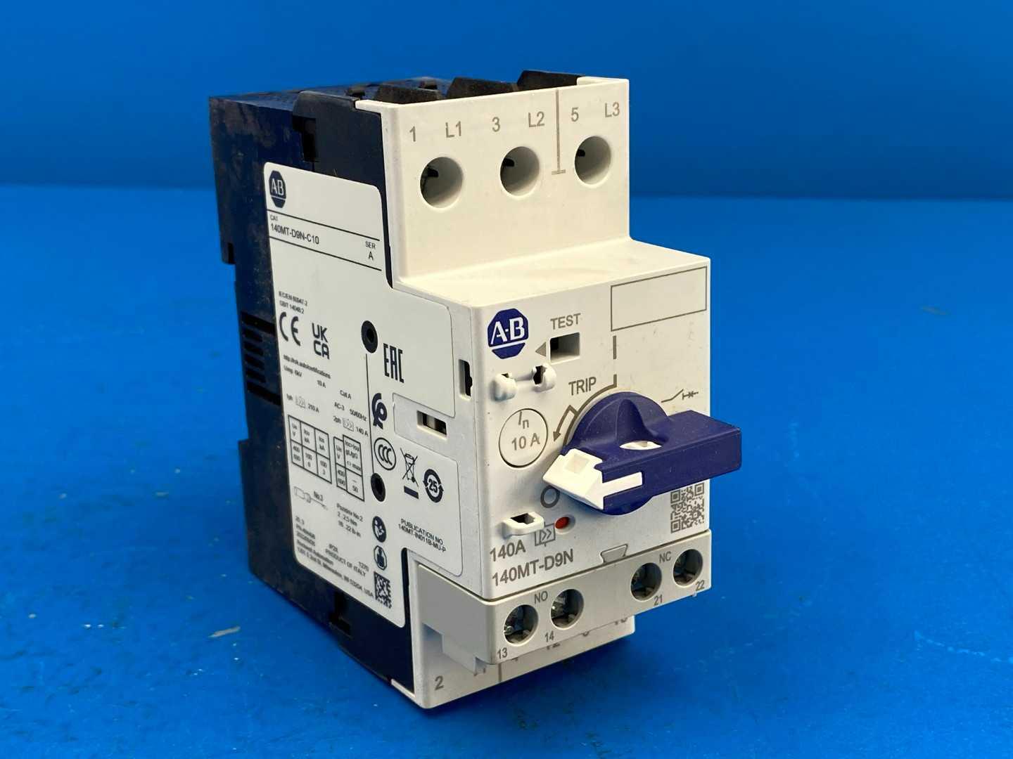 Allen-Bradley 140MT-D9N-C10 Motor Protection Circuit Breaker 10A