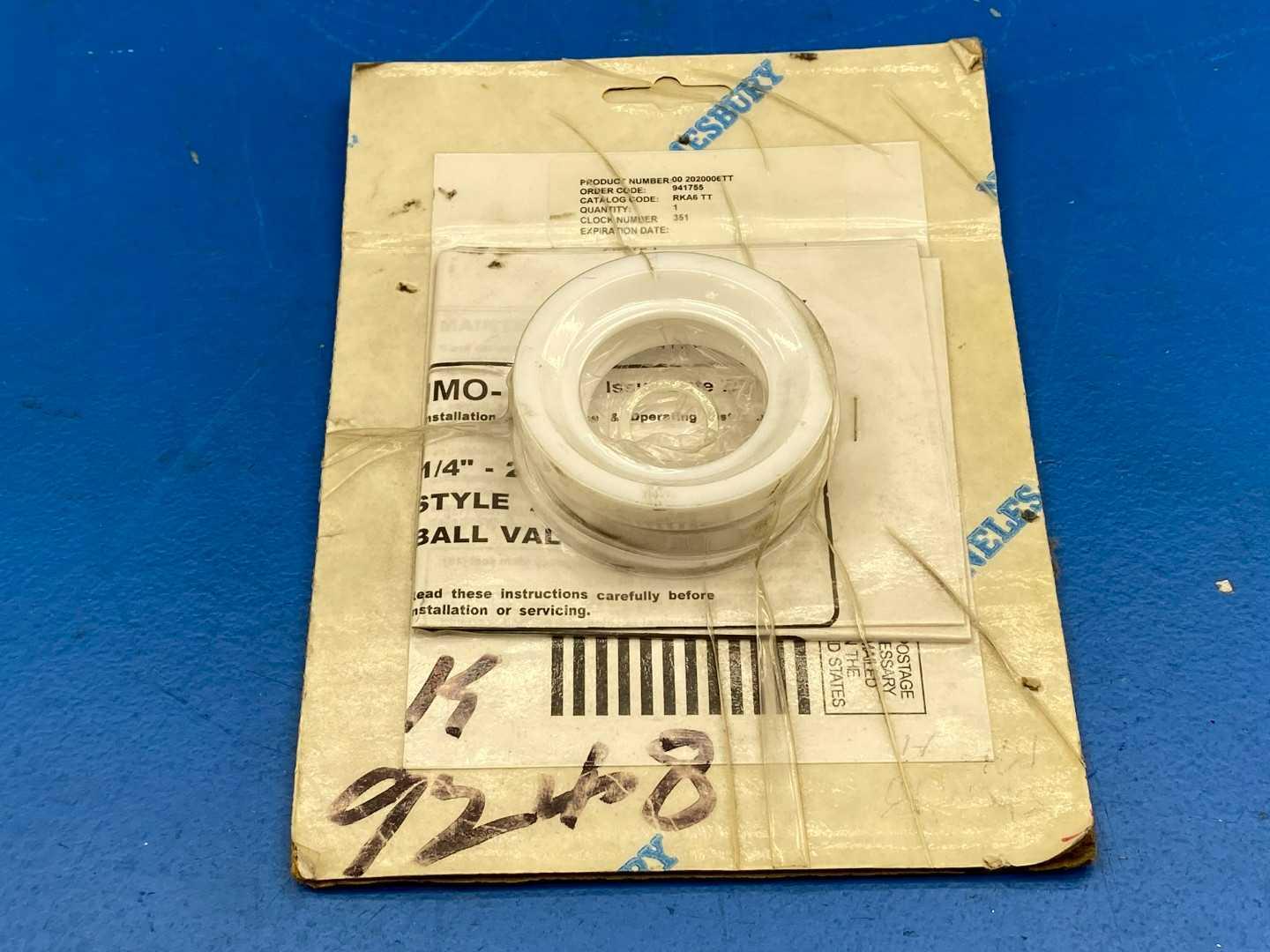 Jamesbury RKA6 TT Ball Valve Repair Kit