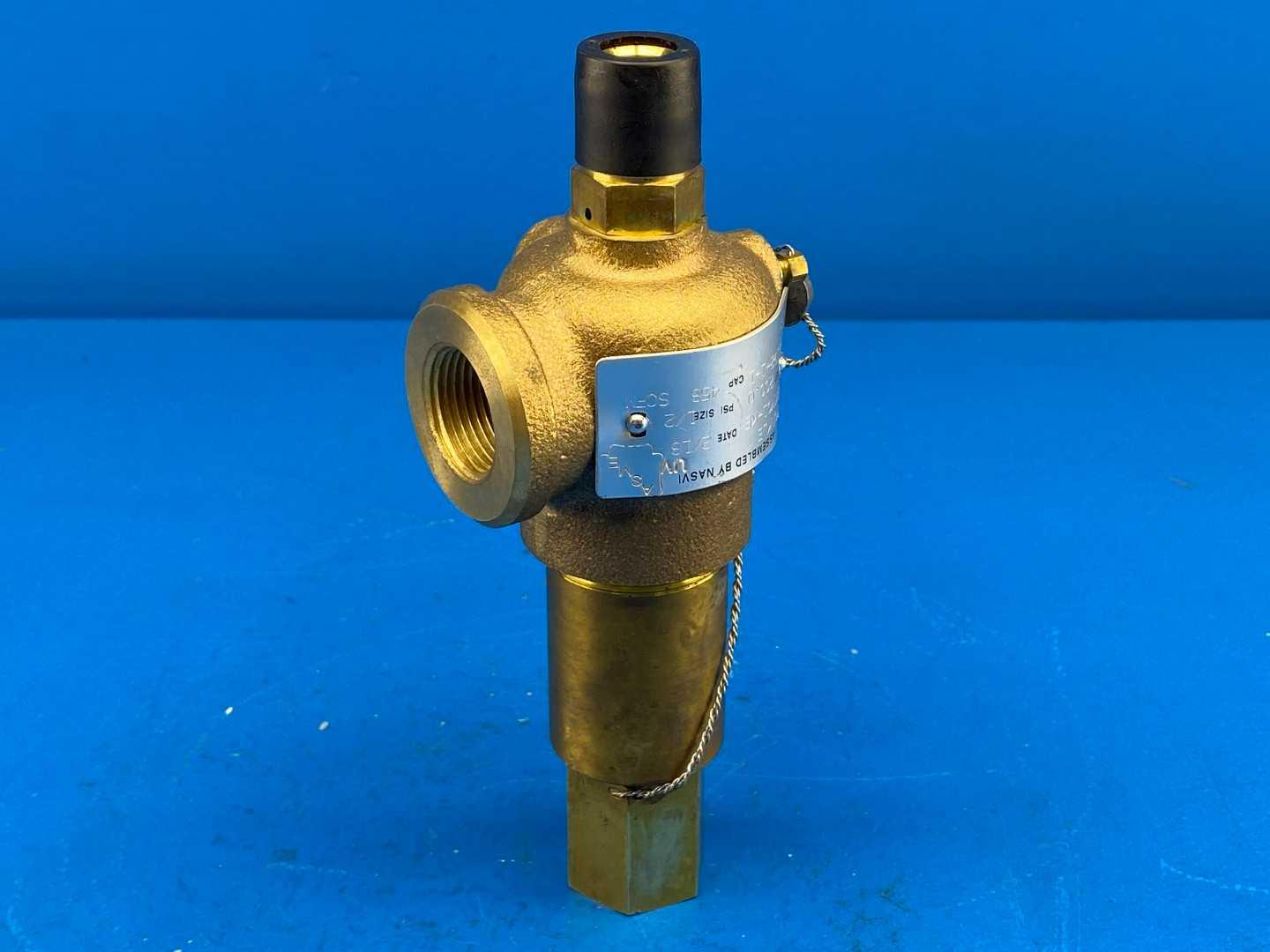 Kunkle 912BDCM01-KE 1/2" Safety Valve Threaded Cap .50" x .75" Gas ASME Section VIII and XIII (UV)