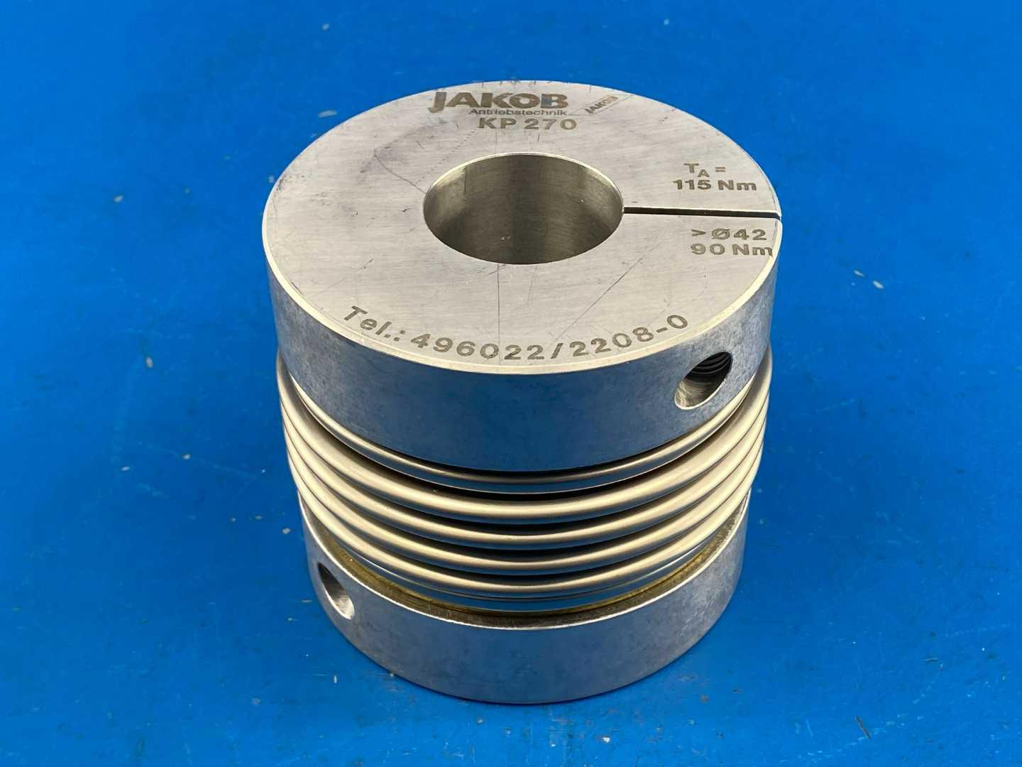 Jakob Antriebstechnik / GAM KP270 TA=11Nm, > Ø42, Torque=90Nm Precision Bellow Coupling