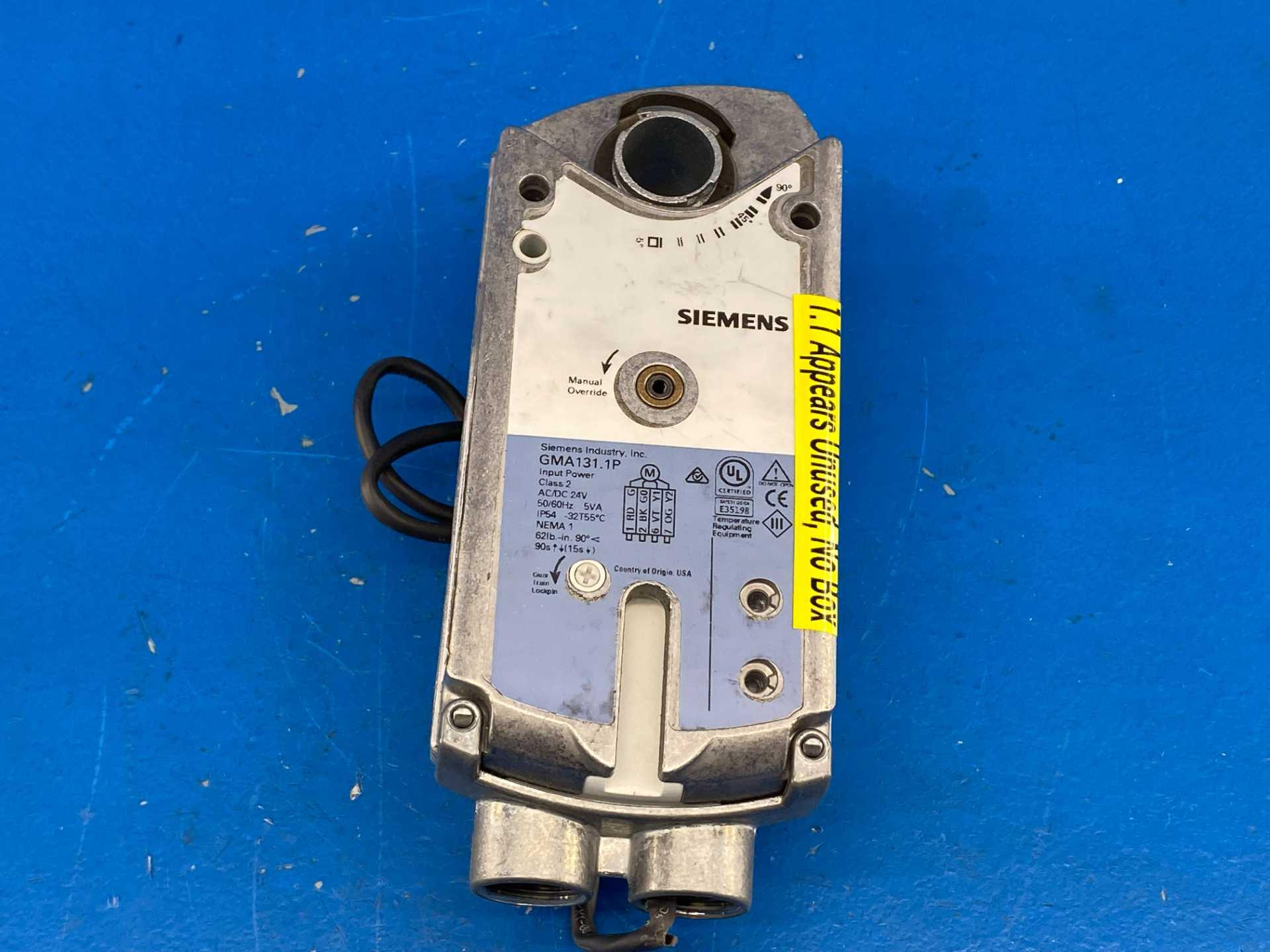 Siemens GMA131.1P Electric Actuator, 24VAC/DC, 62 in.-lb.