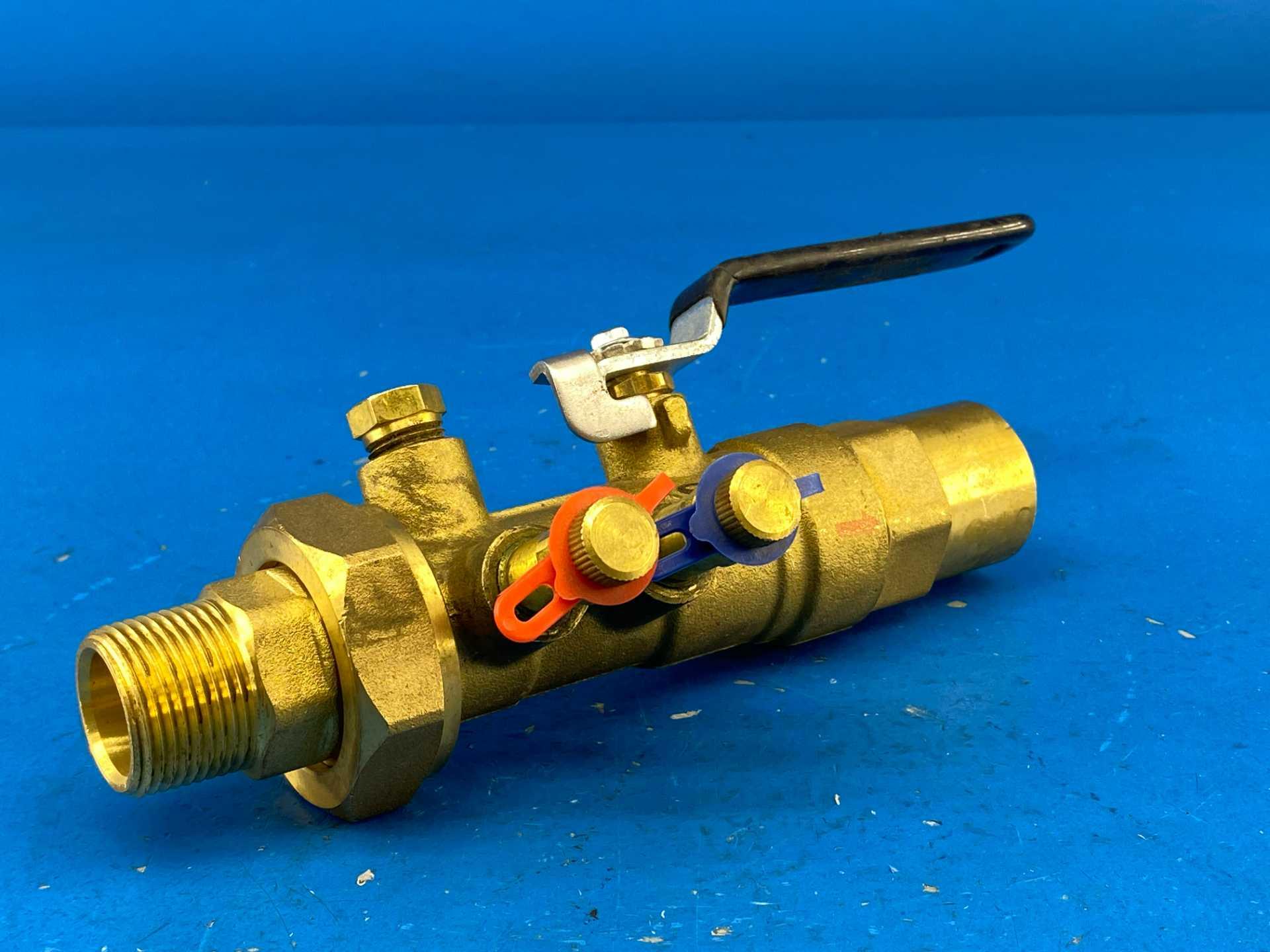 IMI Flow Design UA-B-100S-075M-V6 UA V6 Venturi Balancing Ball Valve 1" S x 3/4" M Brass 600 WOG PN40 5.8-21.0 GPM Type B