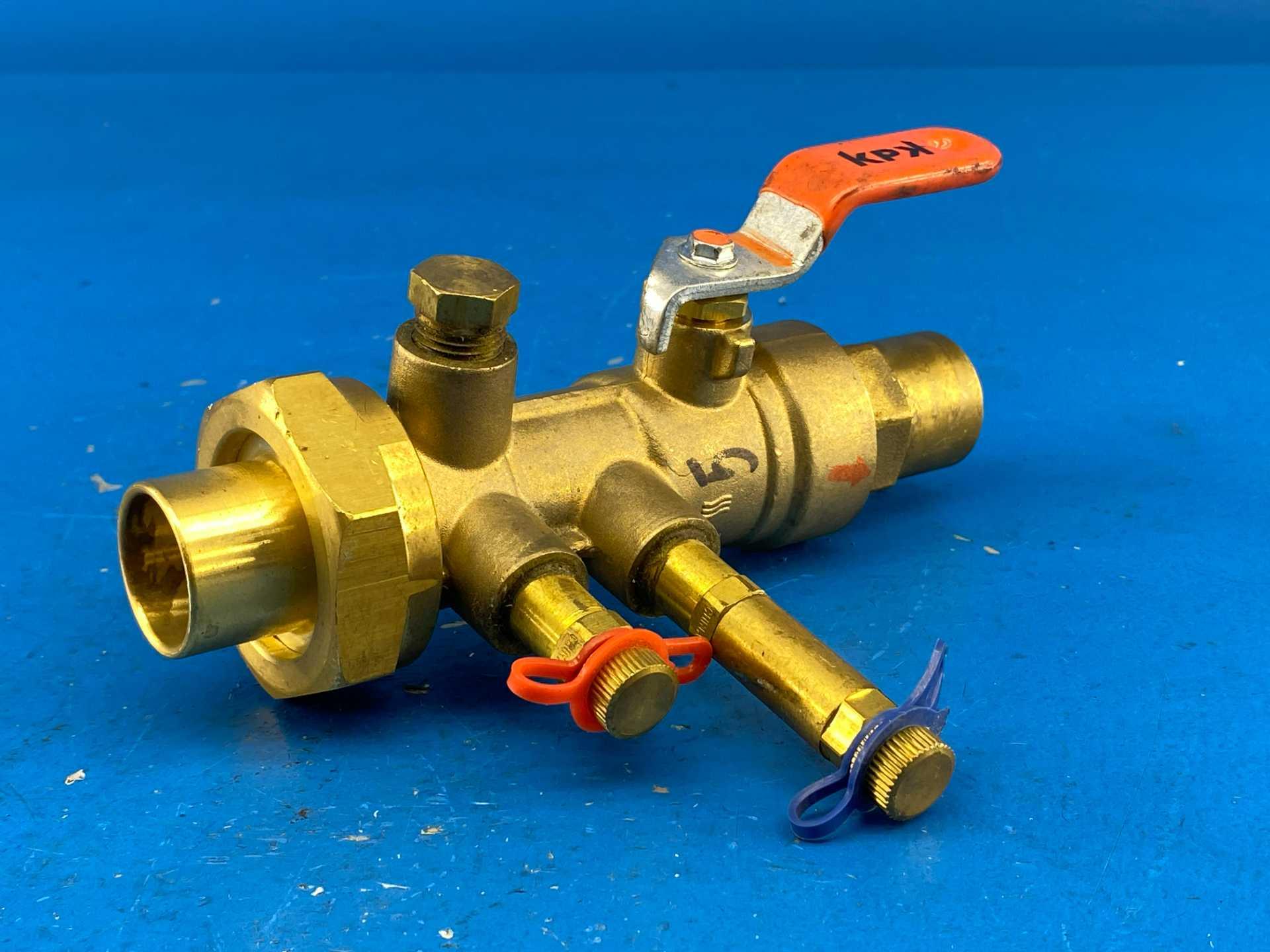 IMI Flow Design UA-B-075S-050M-V5 UA V5 Venturi Balancing Ball Valve 3/4" S x 1/2" M Brass 600 WOG PN40 2.6-9.5 GPM Type B
