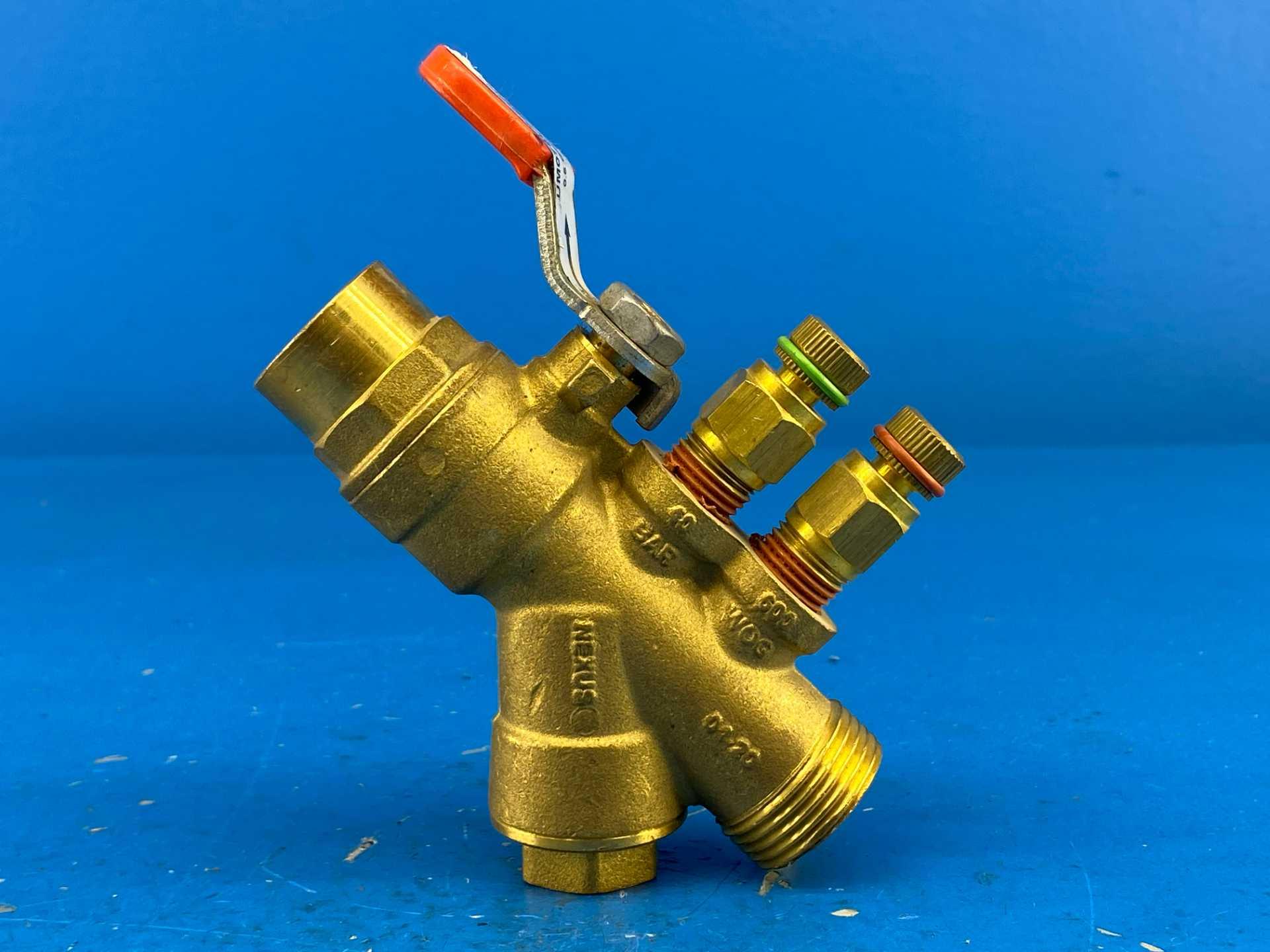 Nexus Valve, Inc. UM-075LS-050M-005-N 3/4"LS x 1/2"M 0.5GPM Automatic Flow Control Ball Valve UltraMatic Series 600WOG PN40