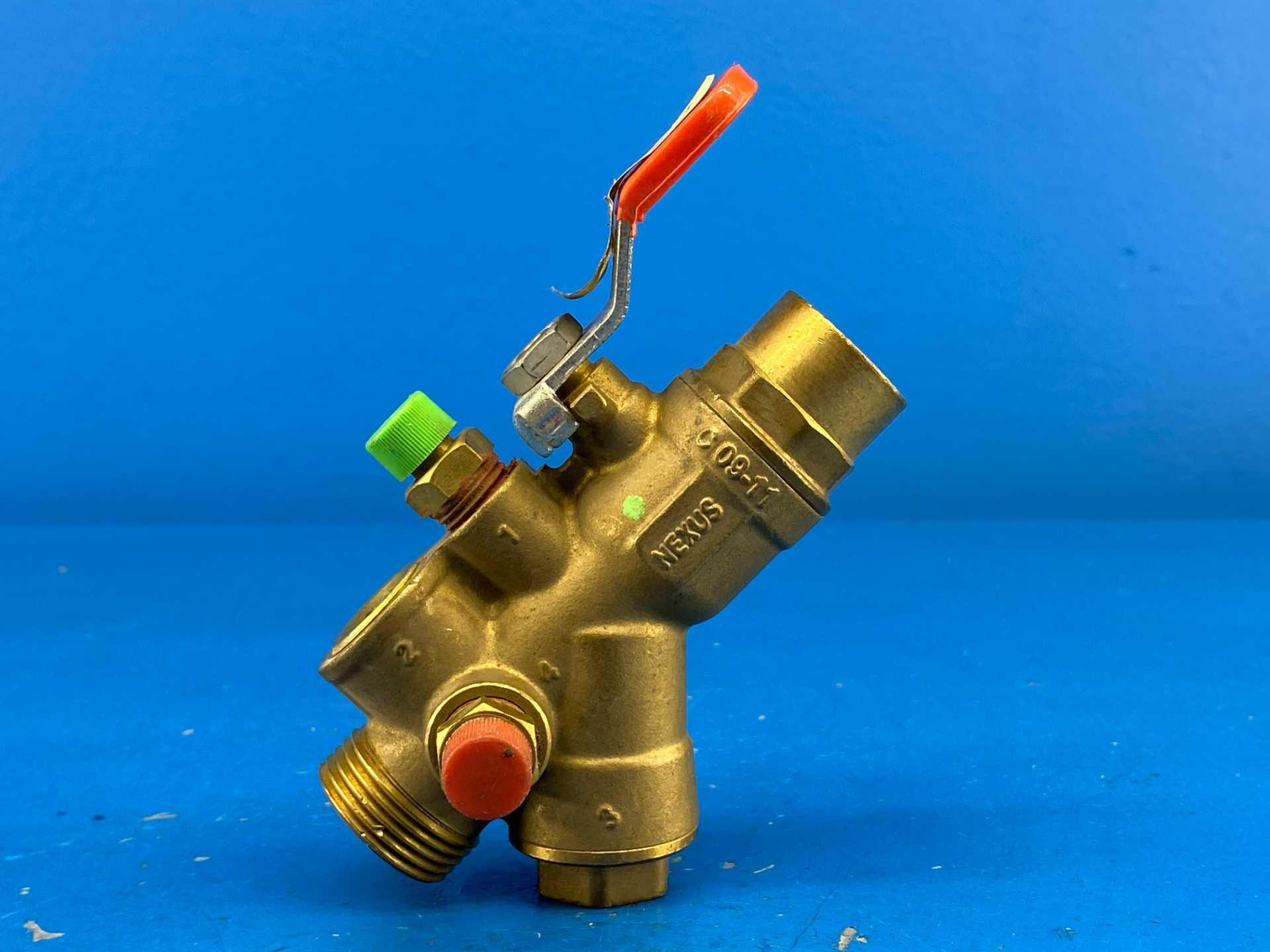 Nexus Valve, Inc. UM-075LS-050M-055 3/4"LS x 1/2"M 5.5GPM Automatic Flow Control Ball Valve UltraMatic 600WOG PN40