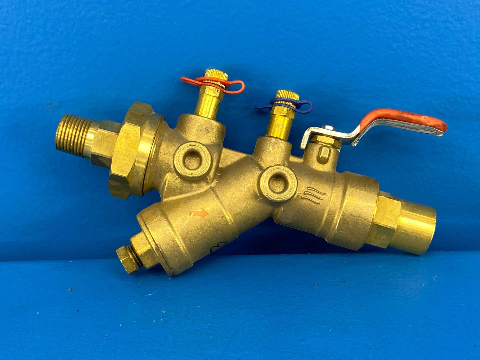 IMI Flow Design AC075L-050M-2.00GPM AC Auto Balancing Valve 3/4" S x 1/2" M Brass 400 WOG PN25 2.00 GPM