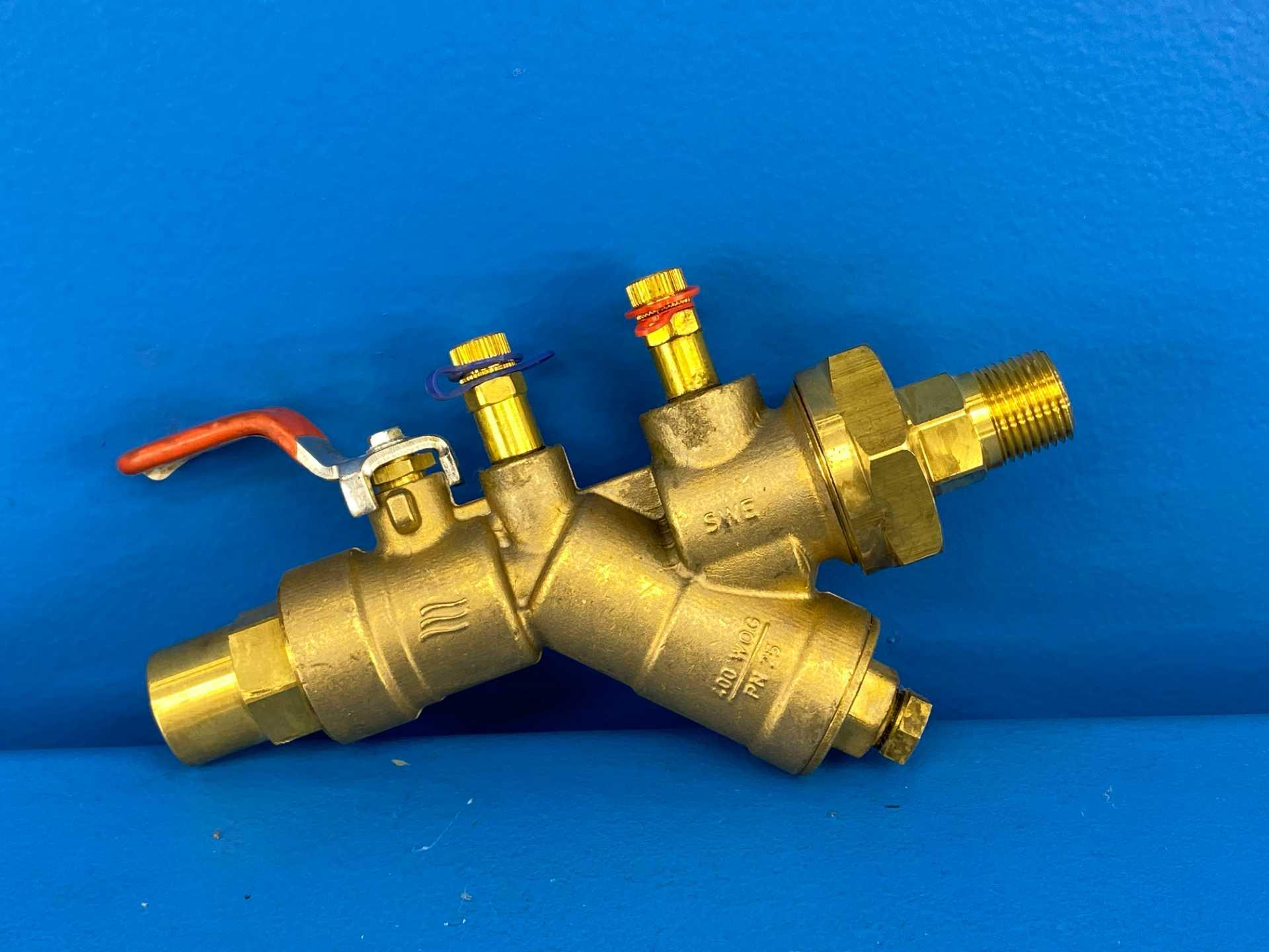 IMI Flow Design AC075L-050M-2.50GPM AC Auto Balancing Valve 3/4" S x 1/2" M Brass 400 WOG PN25 Type A 2.50 GPM