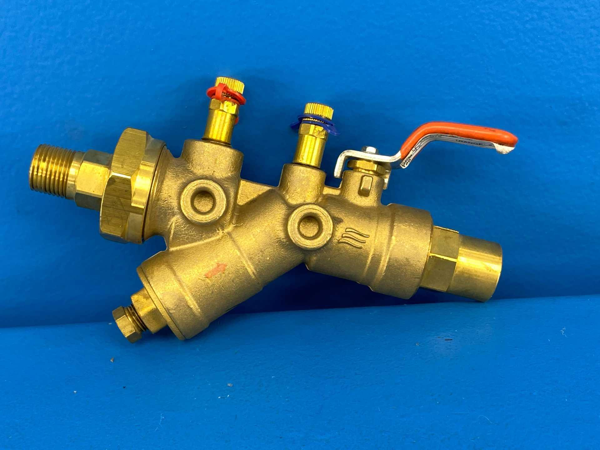 IMI Flow Design AC075L-050M-3.50GPM AC Auto Balancing Valve 3/4" S x 1/2" M Brass 400 WOG PN25 Type A 3.50 GPM