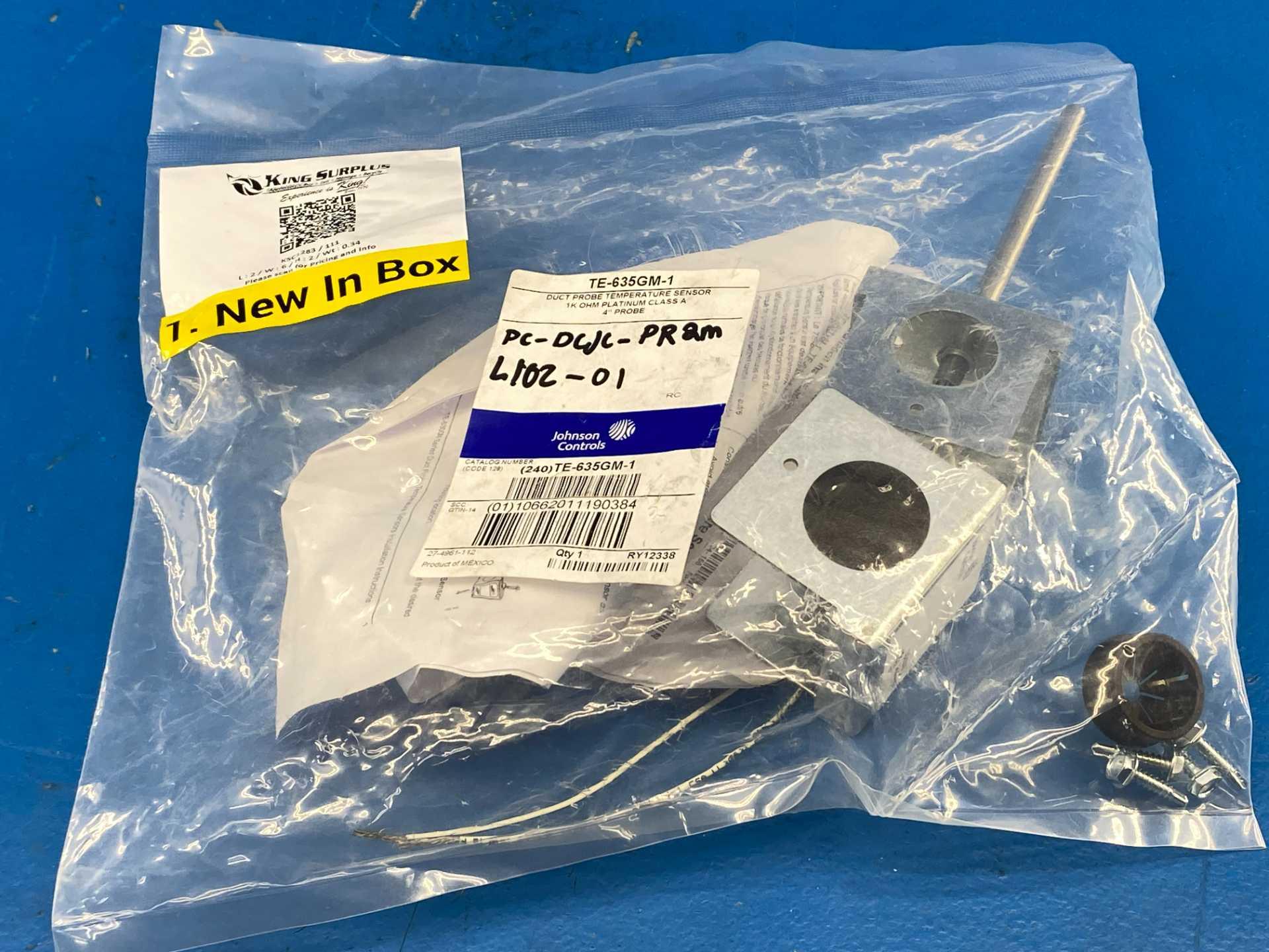 Johnson Controls TE-635GM-1 Duct Probe Temperature Sensor 1K Ohm Platinum Class A 4" Probe