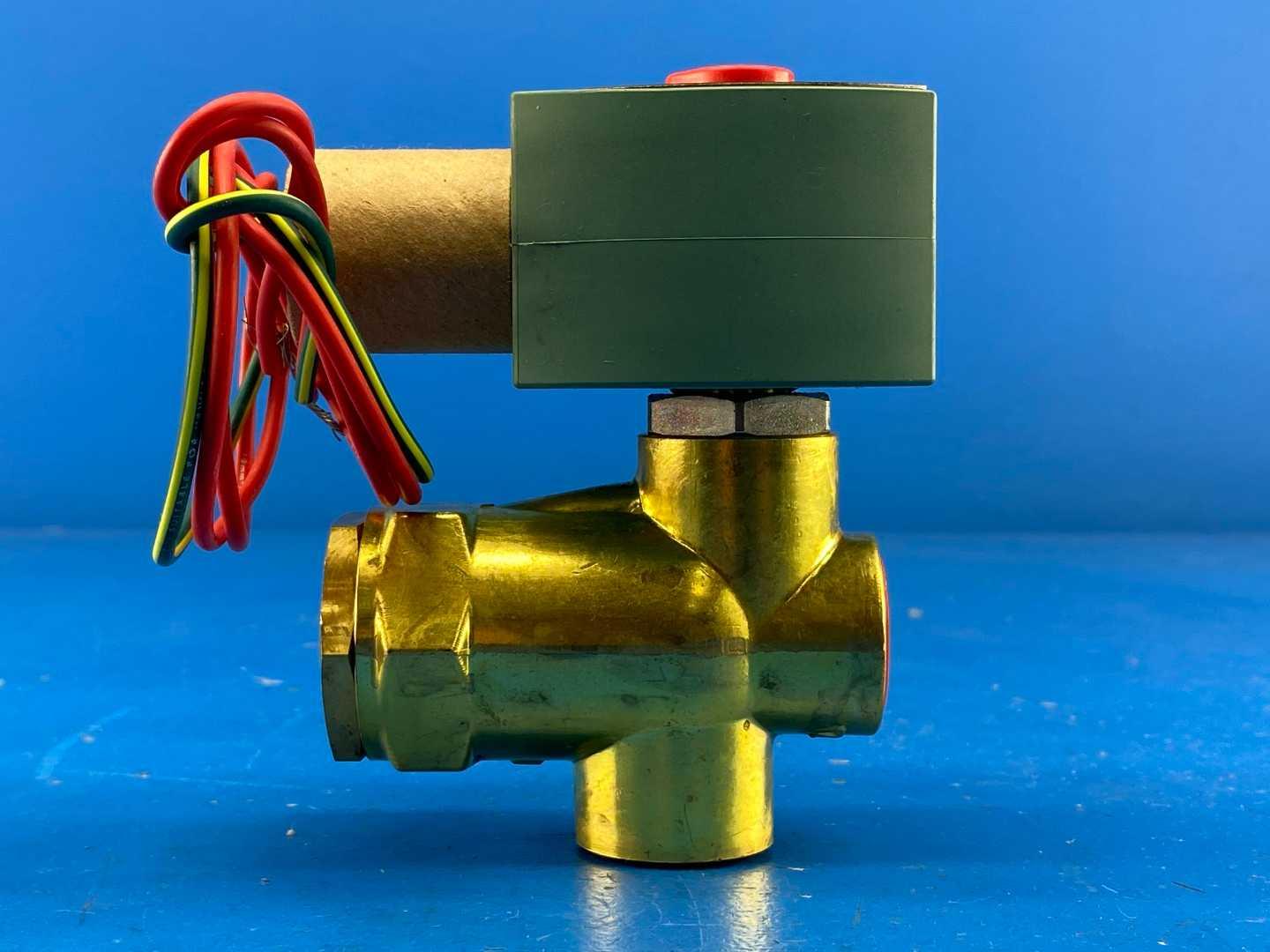 High Pressure Solenoid Valve 1/2" NPT 1500 PSI 2-Way NC ASCO 8223G003 12VAC 60Hz