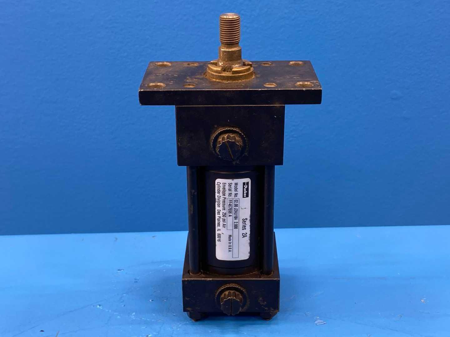 Parker 02.00 J2AU18A 2.000 Pneumatic Cylinder 2" Bore 2" Stroke 250OPSI Air