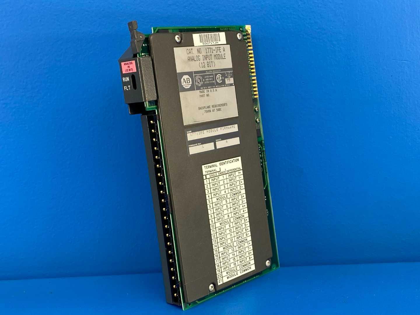 Allen-Bradley 1771-IFE Series A, Analog Input Module (12 Bit) Firmware REV: L