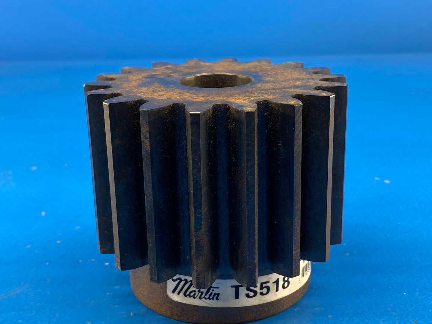 Martin Sprocket & Gear TS518 Spur , 18 Tooth, 1 inch Pitch Diameter, 1 inch Width, Steel Material