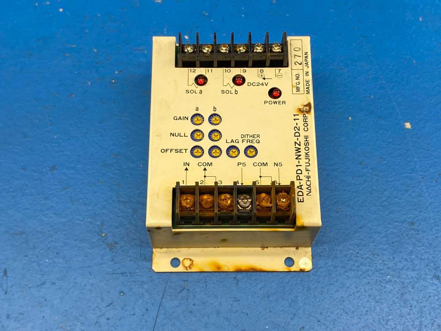 Nachi EDA-PS1-NWXD2-11 EDA-PD1-NWZ-D2-11 Servo Amplifier Valve Driver 24VDC Used AS-IS